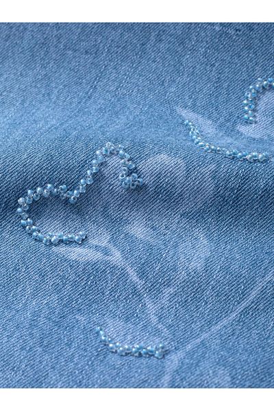 femi9 Beading and prints Jeans