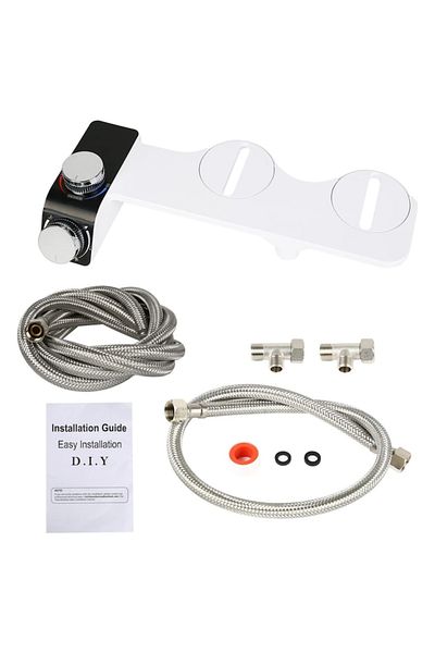 Medeyatech Bideu Non Electric Ultra Slim, Function for Warm and Cold Water, Adjustable Pressure, Easy Installat