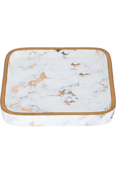 Alsaif Gallery Dessert and Nuts Serving Plate, Alsayf Gallery, 15x15x2 cm, Sm...