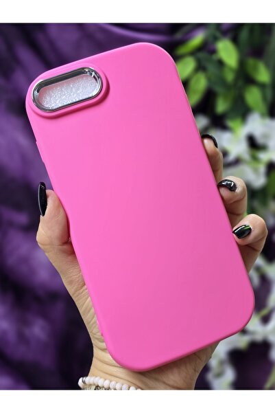 Magic Ring Iphone 7 Plus / 8 Plus Uyumlu Metal Kamera Çerçeveli Mat Fuşya Sil...