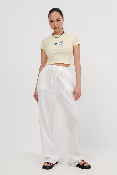 Addax Pantaloni cu legare în talie PN7043