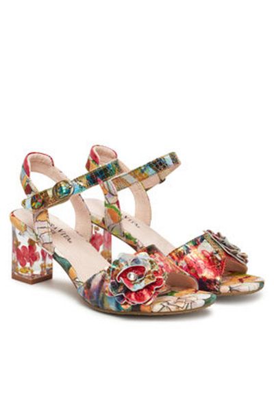 LAURA VITA Sandale damă multicolore LAURA VITA-LUCIEO 25 ROUGE