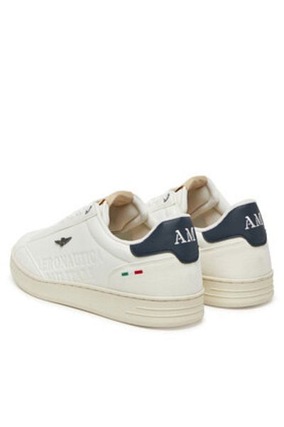 Aeronautica Militare Teniși bărbați albi AERONAUTICA MILITARE-251SC306CT3385 73062 OFF WHITE