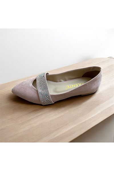 Major Butik Women's Suede Ballerina Shoes