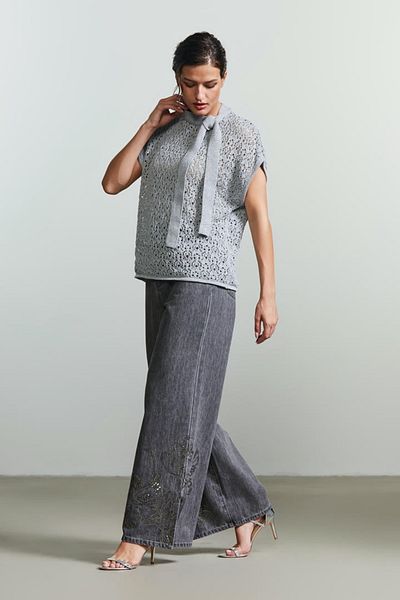 femi9 Sequin embellishments jeans