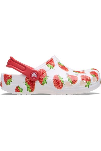 Crocs Παιδικές παντόφλες Classic Fresh Fruits Clog T CR211170-100 Λευκό-27-28