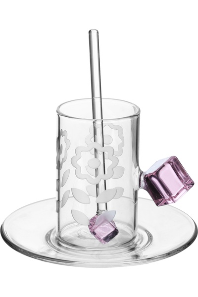 Alsaif Gallery Glass Coffee and Tea Cup Set, Saif Gallery, 12 ml, 25 Pieces - Clear