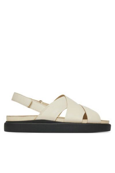 CLARKS Women's Sandals beige CLARKS-26181257 CREAM LEATHER