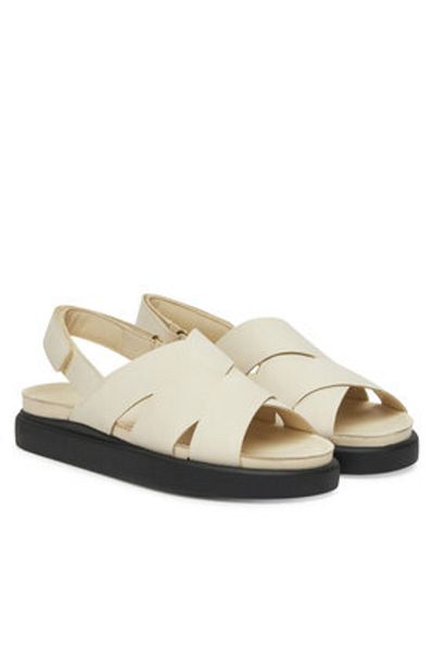 CLARKS Women's Sandals beige CLARKS-26181257 CREAM LEATHER