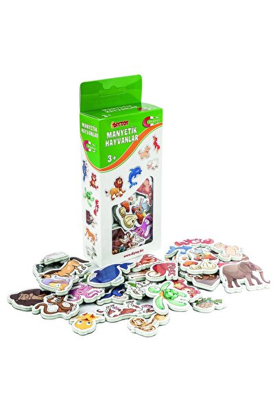 scntoys Manyetik Mıknatıslı Hayvanlar Buzdolabına Yapışan Magnet Hayvanlar Eğitici Hayvanları Tanıma Öğrenme