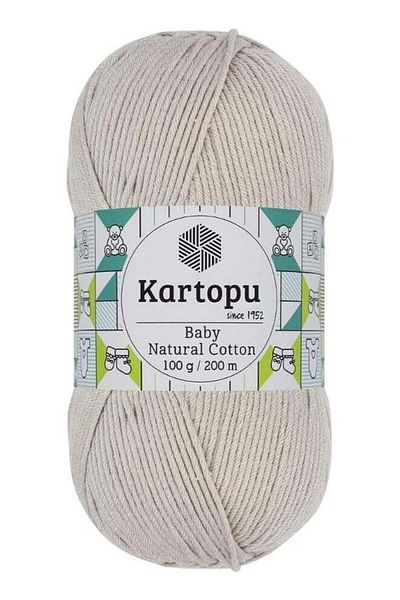 Kartopu Kartopu K4532 Baby Natural Cotton Yarn – 100g, 200m