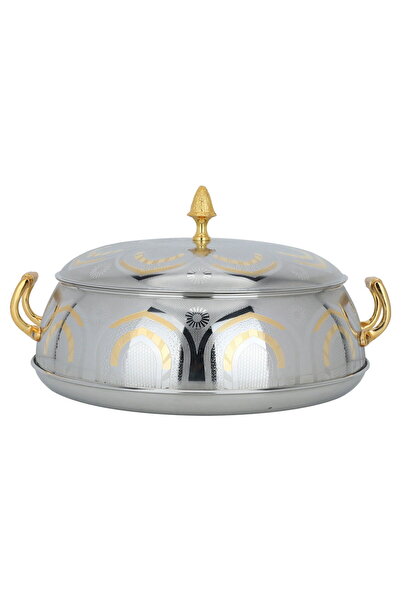 Generic Al Saif Gallery Steel Maglite Food Container, 4000 ml - Silver