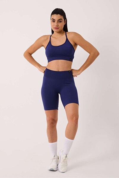 cervus Pantaloni scurți sport Luma talie înaltă Shaper elastic și efect modelator fără cusături Pantaloni scurți cu jambiere