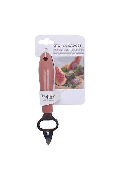 Chefline Bottle Opener, HA5206FR Sharp, Durable Stainless Steel Opener with Ergonomic Grip
