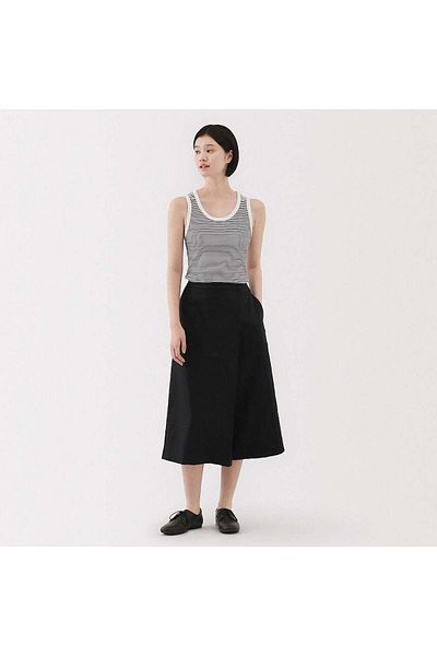 Muji قميص داخلي مضلع مطاطي