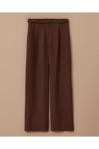 SEÇİL Kemerli Geniş Paça Pantolon