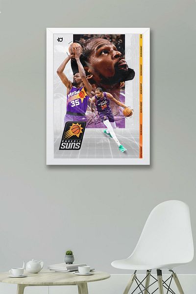 Saturn Pictură înrămată Kevin Durant - Pictură poster NBA de baschet