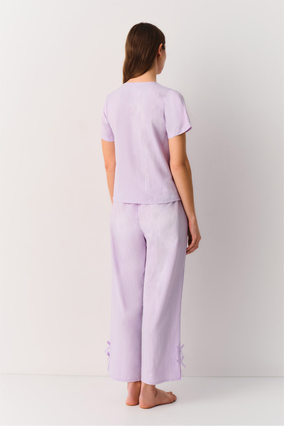 SUWEN Candy Gömlek Yaka Pijama Takımı