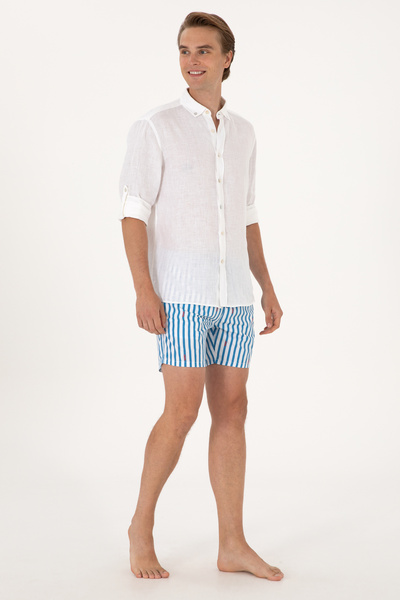 U.S. Polo Assn. Erkek Kobalt Mavi Deniz Şortu 50299753-VR077