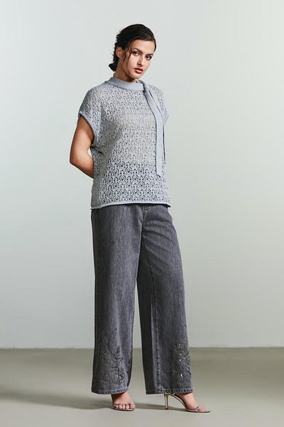 femi9 Sequin embellishments jeans