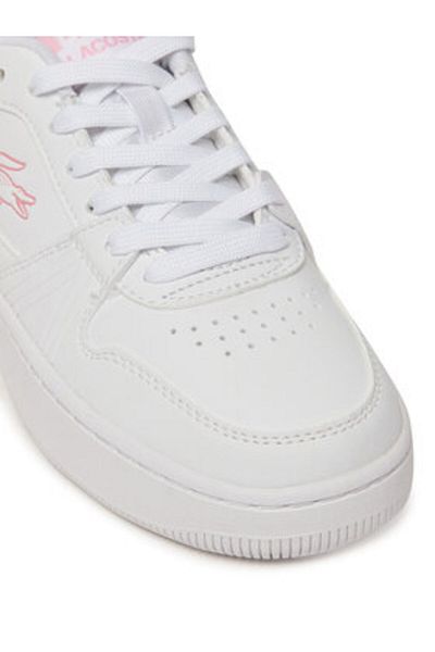 Lacoste Teniși albi pentru fete LACOSTE-748SUJ0003 1Y9 WHT/LT PNK