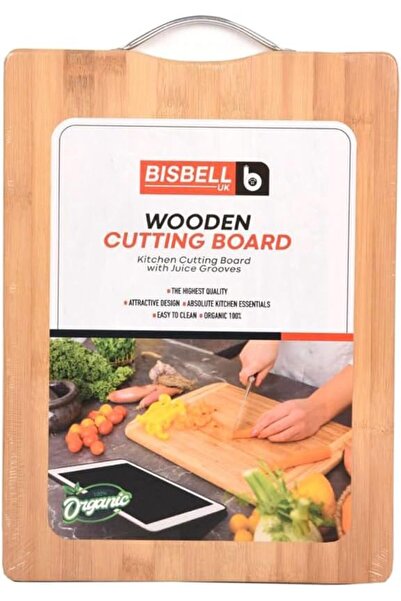 Bisbell Bamboo Cutting Boards for Kitchen, Extra Large Wood Cutting Board wit...
