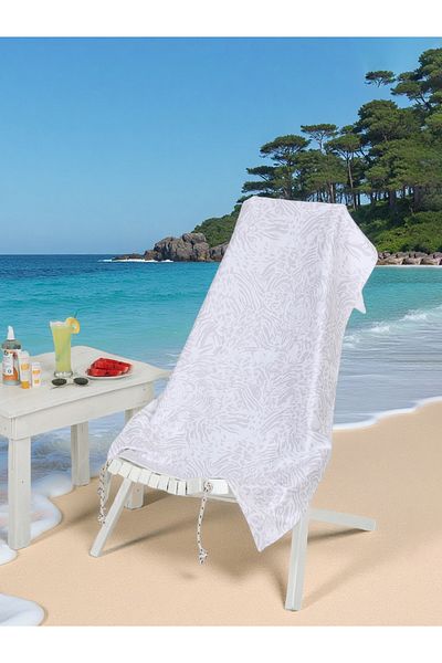 AİRYCOT Beach Towel Tiger Gray Set of 2