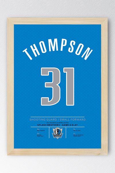 Saturn Tricou Klay Thompson cu cadru - Tricou NBA Dallas Mavericks