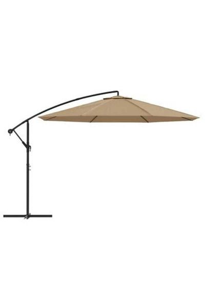 ENGERWALL Clini sun umbrella with crank, diameter 3m, cream color with stand included