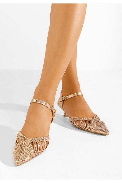 B T Shoes Pantofi cu toc eleganti Abigail champagne