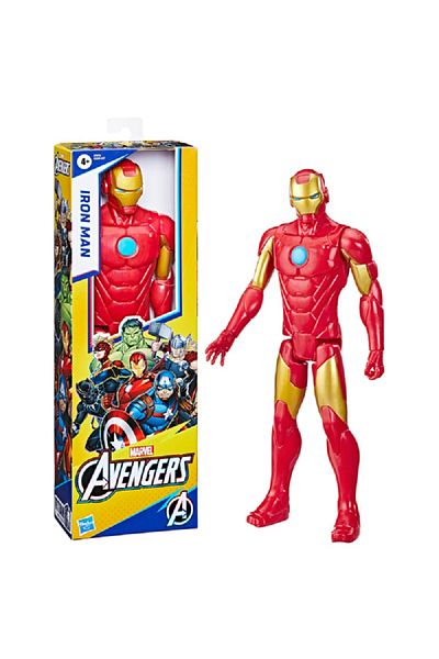Marvel Avengers Titan Hero Iron Man Action Figure Red and Gold 30cm HMAE78735X0