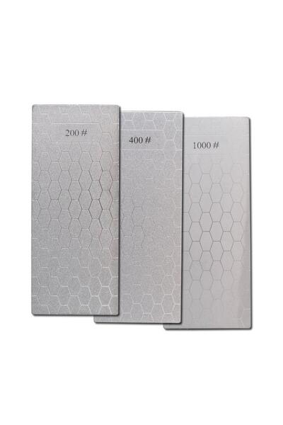 valkyrie 3 Adet Elmas Biley Seti Bıçak Bileme Taşı Sulu veya Susuz Biley Uzun Ömürlü Aşınmaz 200 400