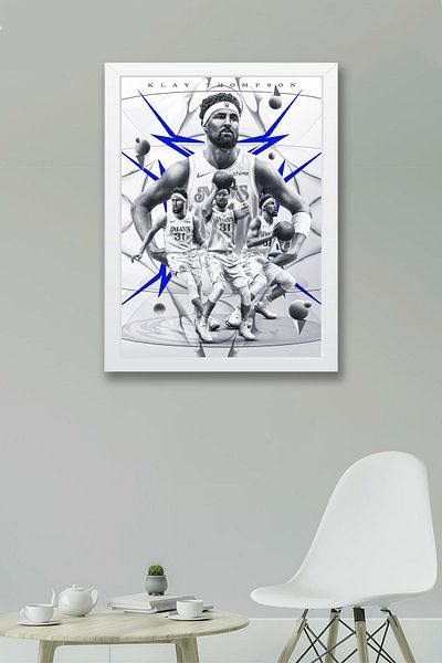Saturn Pictură înrămată de Klay Thompson - Pictură poster NBA Dallas Mavericks