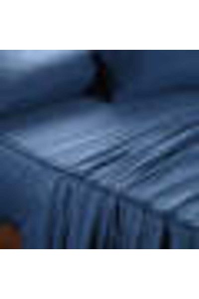 Comfy 3Pcs King Size Flat Cotton Bedsheet set - Dark Blue