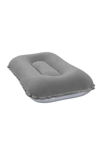 BESTWAY Inflatable Camping Pillow, Bestway, PVC, 42x26cm, Gray/White