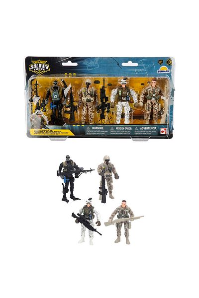 Chap Mei Soldier Force Special Tim Rescue Team Set of 4 Soldier Figures