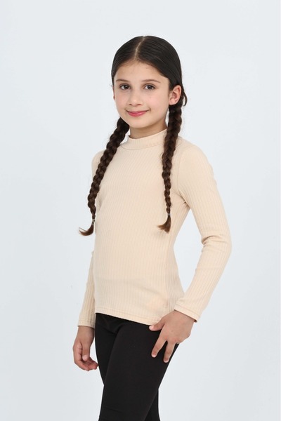 Toontoy Girl's School Turtleneck T-Shirt