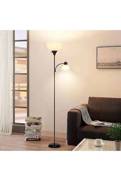 COOYA Modern Standing Floor Lamp With adjustable Light, energy Saving Bulb, for Home Or Office
