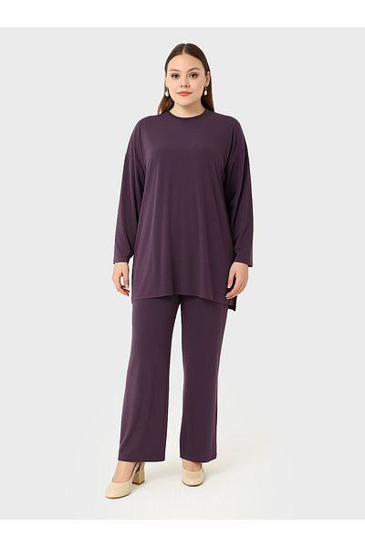 ALİA Set rochie de seara marime mare - Acik murdum - Alia