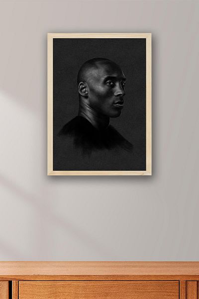 Saturn Pictură înrămate Kobe Bryant - Pictură poster NBA de baschet
