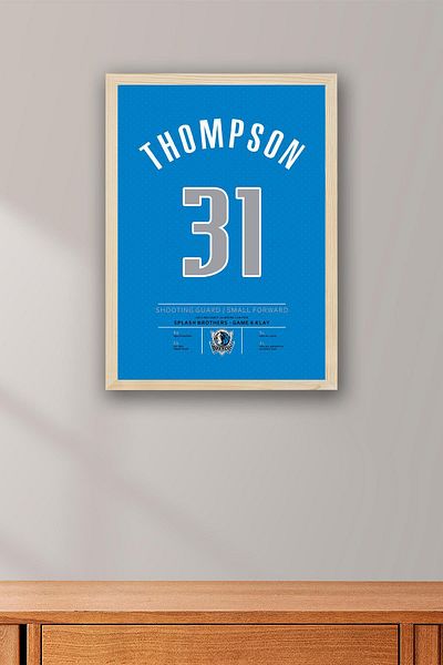 Saturn Tricou Klay Thompson cu cadru - Tricou NBA Dallas Mavericks