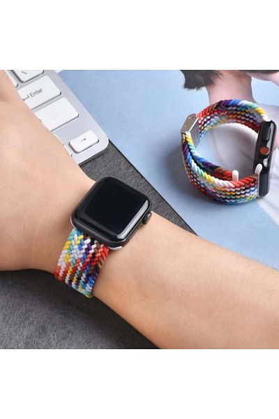 SKYDDAR INNOVATION Curea pentru Apple Watch (42/44/45/49mm), reglabilă, Premium, W032 - Albă