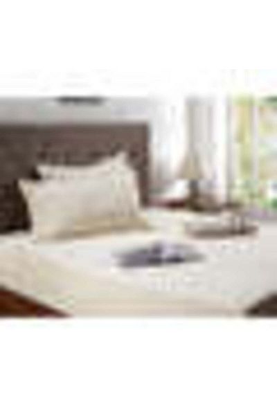 Comfy 3Pcs King Size Flat Cotton Bedsheet set - Cream