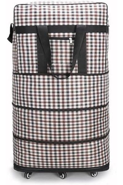 Yuwell YU WELL Expandable Rolling Duffle Bag Wheeled Luggage Foldable Suitcase