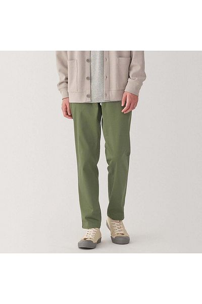 Muji Stretch Chino Slim-Fit Pants, L 76 cm