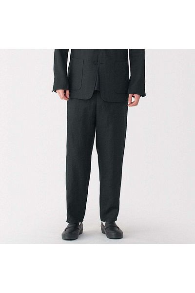 Muji Linen Washed Tapered Pants