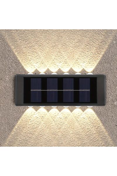 OEM Set 2 lămpi solare pentru exterior, decorative, cu încărcare solară, negru