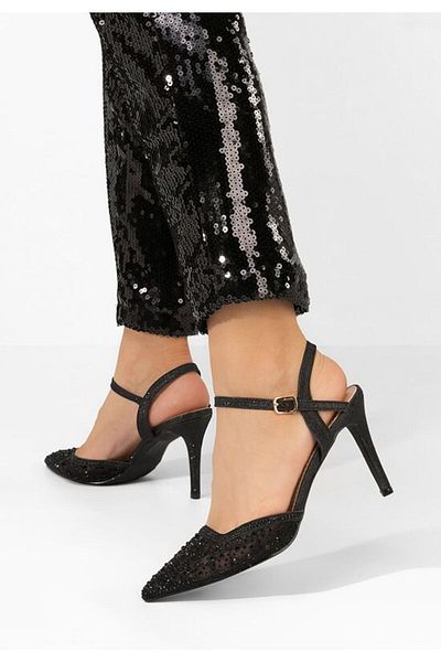 B T Shoes Pantofi cu toc subtire Hortencia negri