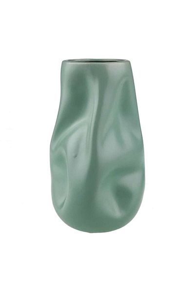 OEM Ceramic Vase, 12x23 cm, Green