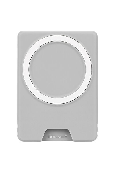 Choice جراب مغناطيسي رفيع للغاية مع حامل بطاقات ومحفظة ماج سيف رمادي اللون له...